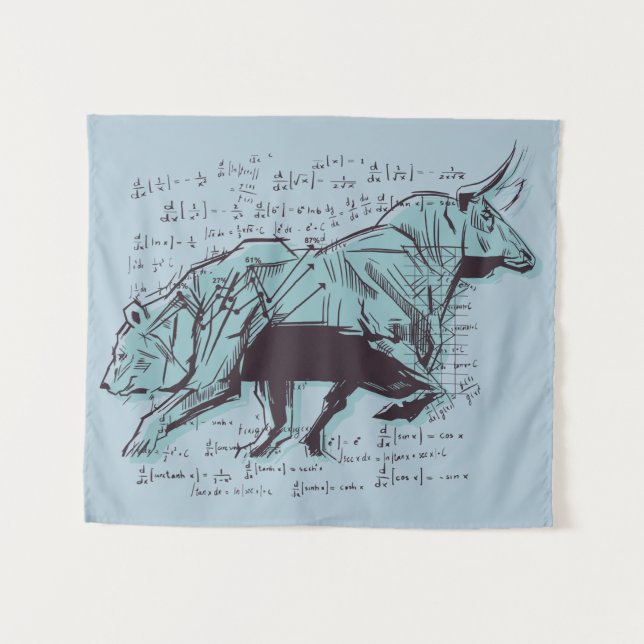 Tapiz Financiación del análisis de mercado de valores (Anverso (horizontal))