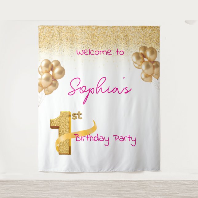 Tapiz First Birthday Tapestry (Anverso)