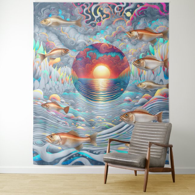 Tapiz Fish Sunset (In situ)