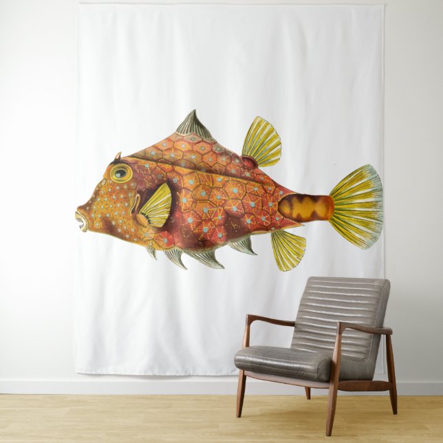 Tapiz Fishey Fishey Tapestry (In situ)