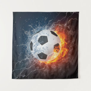 Tapiz Flamante Cojín decorativo de fútbol/baloncesto de 