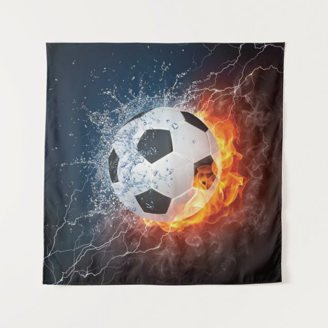 Tapiz Flamante Cojín decorativo de fútbol/baloncesto de  (Anverso)