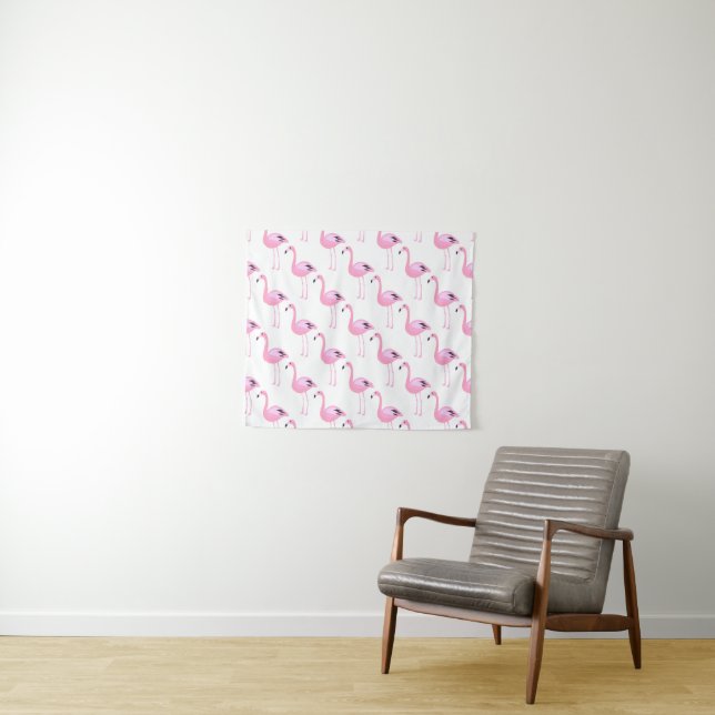 Tapiz Flamencos rosados (In situ (horizontal))