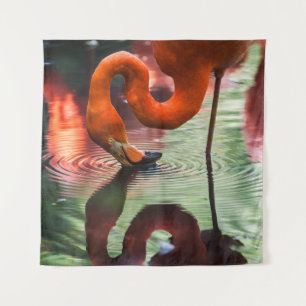TAPIZ FLAMINGO DE ROPA