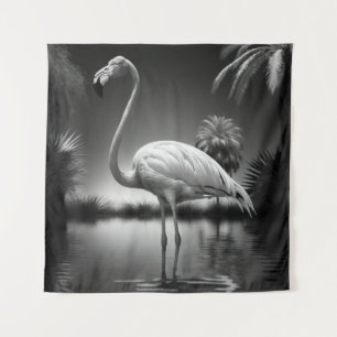 Tapiz Flamingo en un estanque