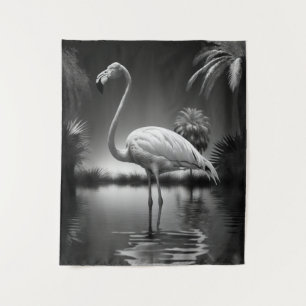 Tapiz Flamingo en un estanque