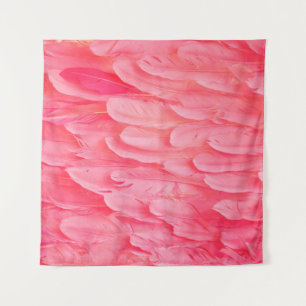 Tapiz Flamingo rosa Feathersflamingo, plumas, rosa, text