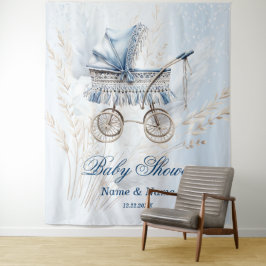 Tapiz Flor azul de Stroller de bebé clásico de Baby Show