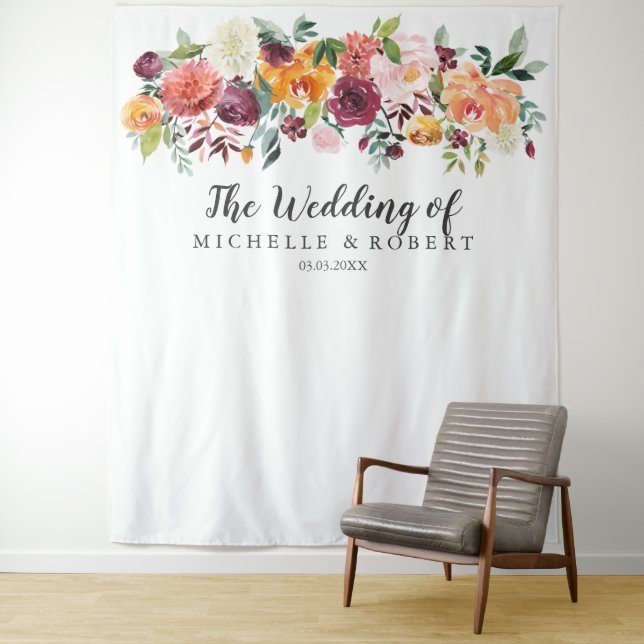 Tapiz Flor de Campo | Fondo de Boda - Cabina de Fotos (In situ)