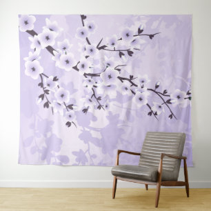 Tapiz Flor de cerezo morada