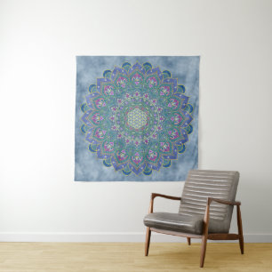Tapiz Flor de la Vida - Mandala Estilo India 1