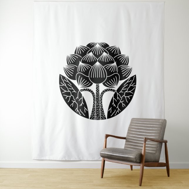 Tapiz Flor de Lotus en pie (In situ)