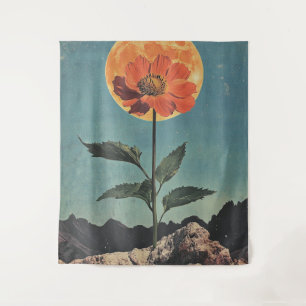 Tapiz Flor de Naranja Iluminada por la Luna - Encanto Bo