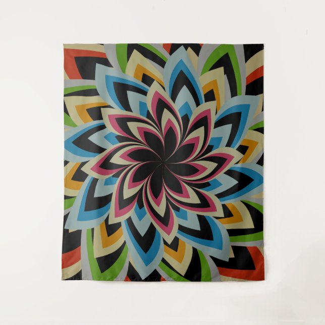 TAPIZ FLOR DE REMOLINO COLORIDO (Anverso)