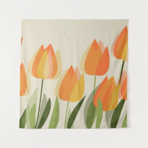 Tapiz Flor de tulipán amarillo