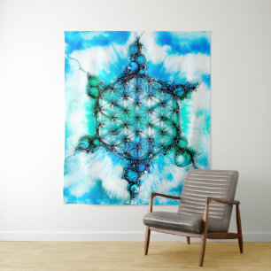 Tapiz Flor De Vida - Formas Coloridas 3