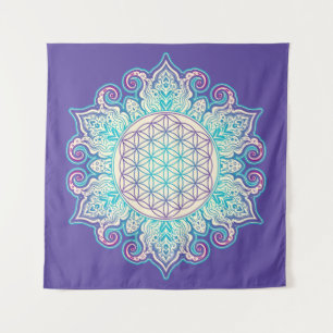 Tapiz Flor de vida - Mandala india 2