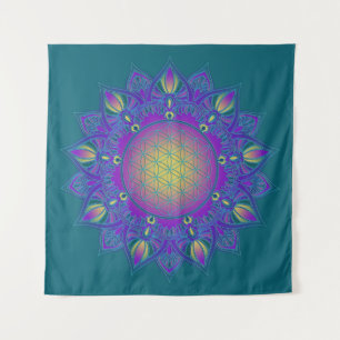Tapiz Flor de vida - Mandala india 3