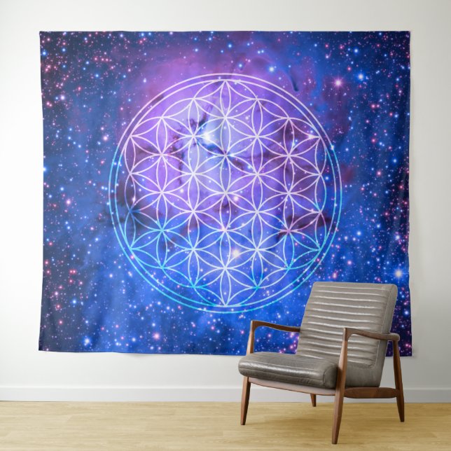 Tapiz Flor de vida universal (In situ (horizontal))