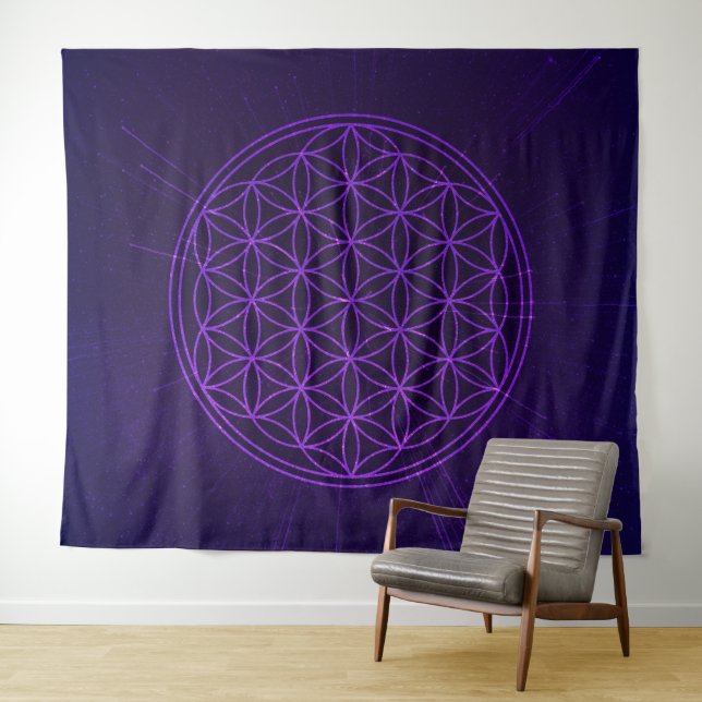 Tapiz Flor de vida universal (In situ (horizontal))