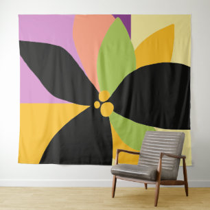 Tapiz Flor moderna audaz simple