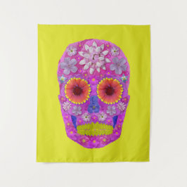 Tapiz Flor Skull 2