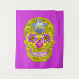 Tapiz Flor Skull 3