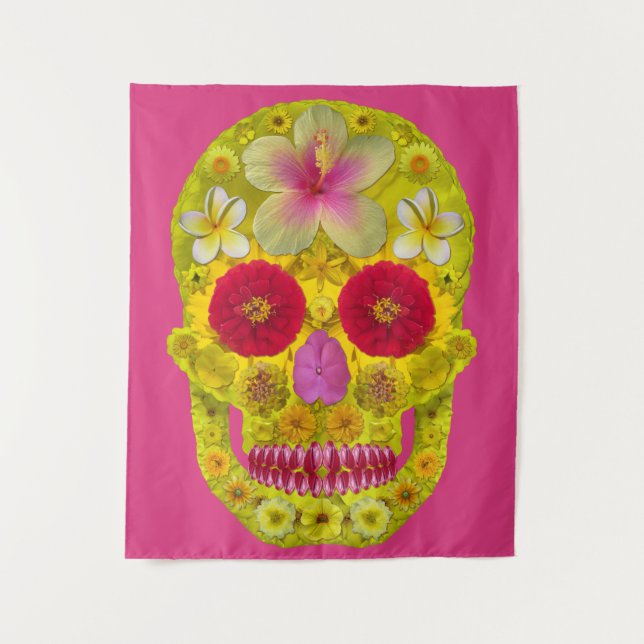 Tapiz Flor Skull 8 (Anverso)