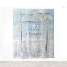 Floral Beach Arbor Boda Foto de fondo