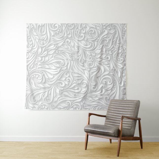 Tapiz Floral blanca (In situ (horizontal))