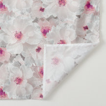 Floral blanca y rosa delgada