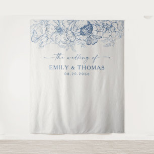 Tapiz Floral Chinoiserie Boda Backups