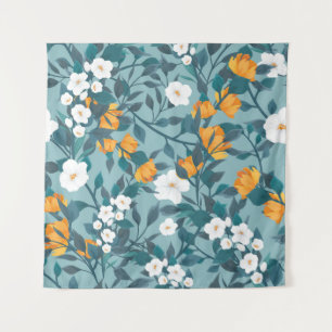 Tapiz Floral de Apple: Motif de patrón en flor.