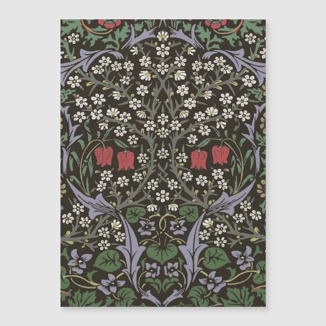Tapiz floral de Blackthorn de William Morris (Anverso)