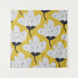 Tapiz Floral escandinava: diseño de cosecha manual