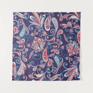 Tapiz Floral Étnica: Resumen Oriental Seamless.