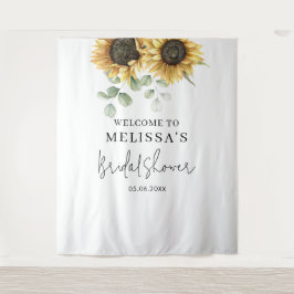 Tapiz Floral Girasol Eucalyptus Bridal Shower Fondo