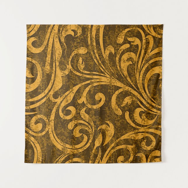 Tapiz Floral gris, textura transparente de alta resoluci (Anverso)