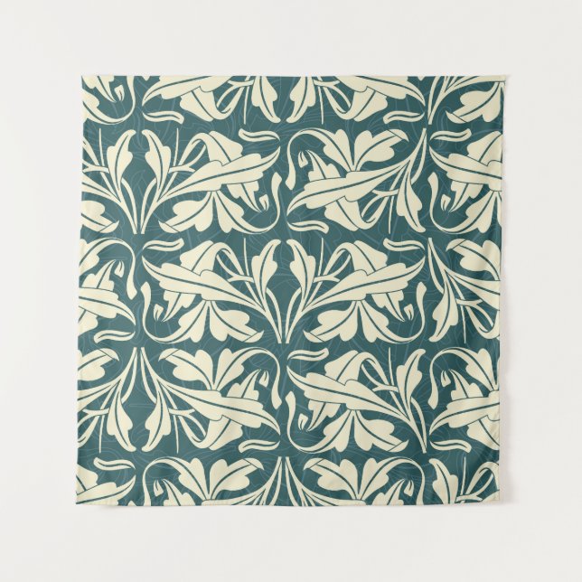 Tapiz Floral Moderna: Diseño de Patrones Elegantes. (Anverso)