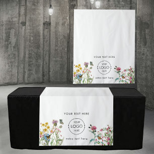 Tapiz Floral Naturaleza Pop Up Table Runner Rótulo