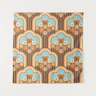 Tapiz Floral Retro: Resurgimiento del fondo de escritori