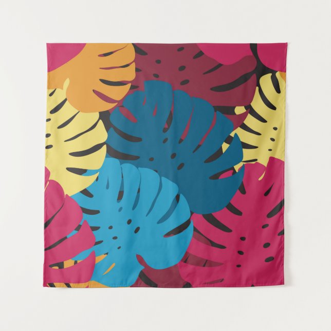 Tapiz Floral seamless pattern. Background from bright le (Anverso)