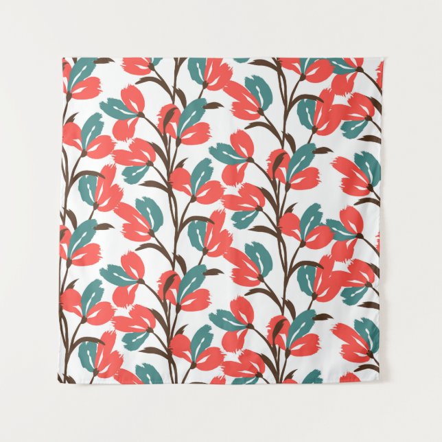 Tapiz Floral seamless pattern. Cute floral background. P (Anverso)