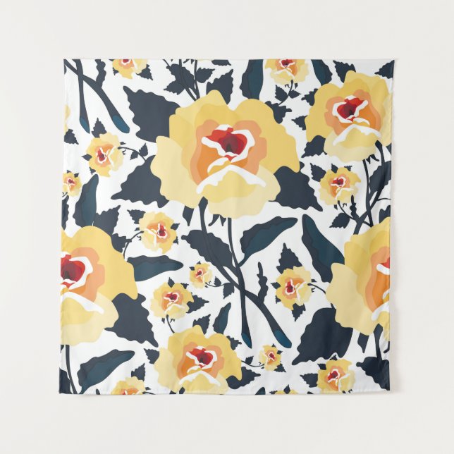 Tapiz Floral seamless pattern with roses. seamless texti (Anverso)