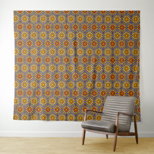 Tapiz Floral solar celeste
