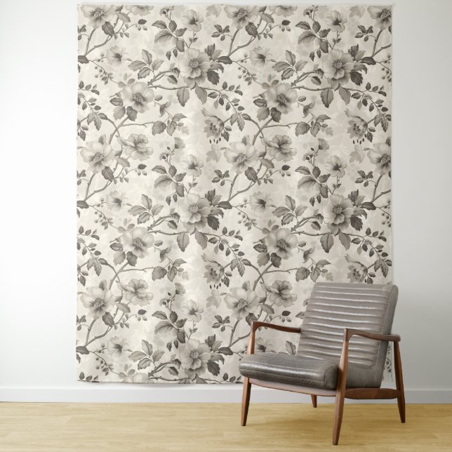 Tapiz floral vintage (In situ)