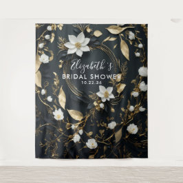 Tapiz Floral Wreath Bridal Shower Photo Booth Fondo