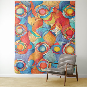 Tapiz Flores abstractas