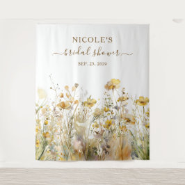 Tapiz Flores acuáticas caídas en la ducha de novia fondo