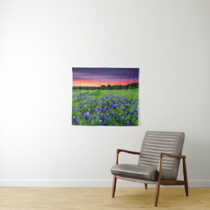 Tapiz Flores Bluebonnets en Sunset Texas
